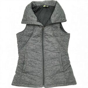 The North Face Gray Puffer Ski Snow Winter VEST Jacket Women's Medium